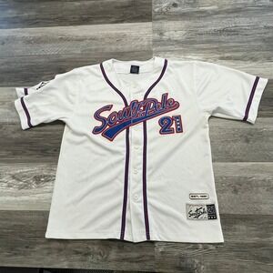 Vintage Y2k‎ SouthPole White Men's M Hip Hop Signature Baseball Jersey